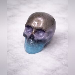 Handmade Resin Multicolor Skull Decor